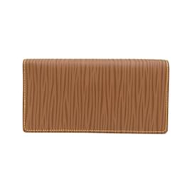 Louis Vuitton-Louis Vuitton Epi XL Portefeuille Brazza Wallet-Cognac