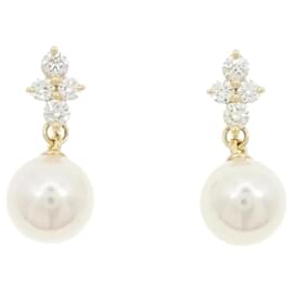 Mikimoto-Mikimoto Akoya Pearl Drop Earrings-Other