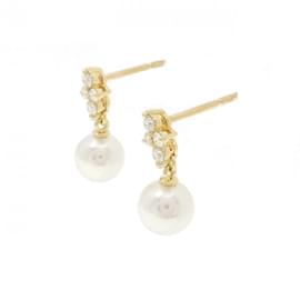 Mikimoto-Mikimoto Akoya Pearl Drop Earrings-Other