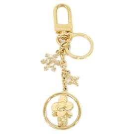 Louis Vuitton-Louis Vuitton Vivienne Ice Skate Keyring-Golden