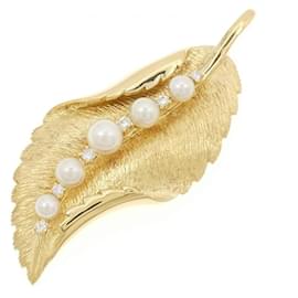 Mikimoto-Mikimoto Leaf Akoya Pearl Pendant-Other