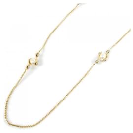 Louis Vuitton-Louis Vuitton Sautoir LV Speedy Pearl Necklace-Golden