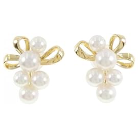 Mikimoto-Mikimoto Akoya Pearl Clip Earrings-Other