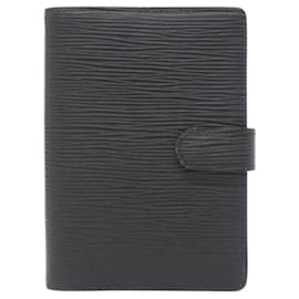Louis Vuitton-Louis Vuitton Epi Agenda PM R20052 Organizer-Black