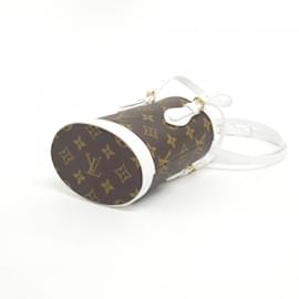Louis Vuitton-Louis Vuitton LV Match Nano Bucket Handbag-Brown,White,Monogram