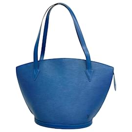 Louis Vuitton-Louis Vuitton Epi Saint Jacques Shoulder Bag-Blue