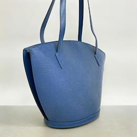Louis Vuitton-Louis Vuitton Epi Saint Jacques Shoulder Bag-Blue