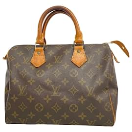Louis Vuitton-Louis Vuitton Monogram Speedy 25 Handbag-Brown