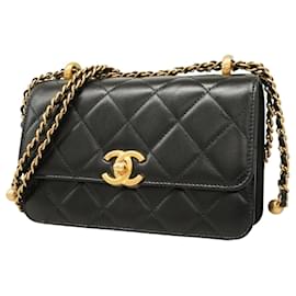 Chanel-Chanel Mini Matelasse Shoulder Bag-Black