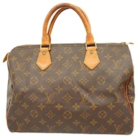 Louis Vuitton-Louis Vuitton Monogram Speedy 30 Handbag-Brown