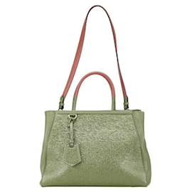 Fendi-Sac en cuir Trois Jours 2way FENDI Rose 8BH250-Rose