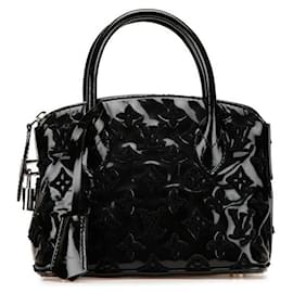 Louis Vuitton-Louis Vuitton Monogram Vernis Lockit BB Bouclette Patent Leather 2way Bag Black M40770-Black