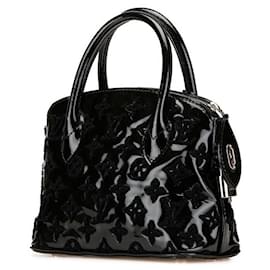 Louis Vuitton-Louis Vuitton Monogram Vernis Lockit BB Bouclette Patent Leather 2way Bag Black M40770-Black