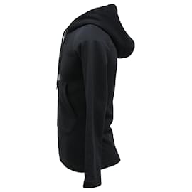 Balenciaga-Hoodie com zíper Balenciaga em algodão preto-Preto