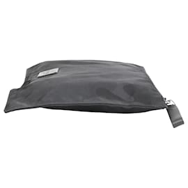Valentino Garavani-Valentino Camouflage Large Zip Pouch in Black Nylon-Black