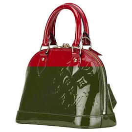 Louis Vuitton-Louis Vuitton Monogram Vernis Alma BB Patent Leather 2way Bag Red M91606-Red