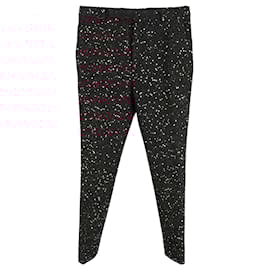 Saint Laurent-Saint Laurent Embroidered Trousers In Red Sequins-Red