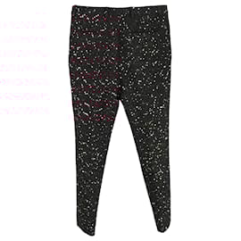 Saint Laurent-Saint Laurent Embroidered Trousers In Red Sequins-Red