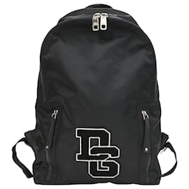 Dolce & Gabbana-Dolce and Gabbana DG Patch Backpack in Black Nylon-Black