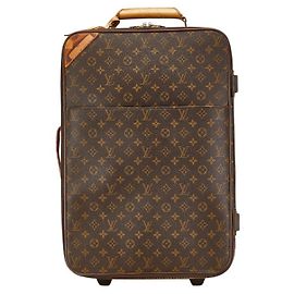 Mala Pegase55 em lona Monogram Louis Vuitton marrom M23294 Marrom