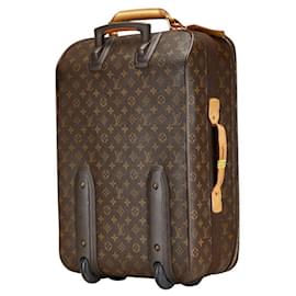 Louis Vuitton-Louis Vuitton Monogram Canvas Pegase55 Suitcase Brown M23294-Brown