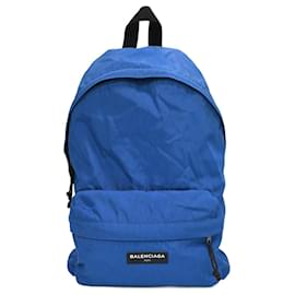 Balenciaga-Balenciaga Explorer Backpack in Blue Nylon-Blue