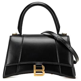 Balenciaga-Sac 2 en 1 en cuir Hourglass Small BALENCIAGA Noir 593546-Noir