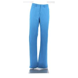 Marine Serre-MARINE SERRE Trousers T.International M Polyester-Blue