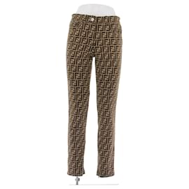 Fendi-FENDI Trousers T.IT 40 Cotton-Brown