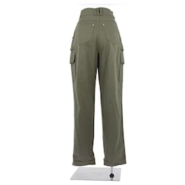 Balmain-BALMAIN Trousers T.FR 34 Cotton-Khaki