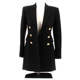 BALMAIN Jacken T.FR 34 Wolle Schwarz