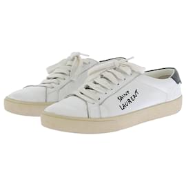 Saint Laurent-SAINT LAURENT Trainers T.EU 38 Leather-White