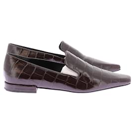 Autre Marque-LOULOU STUDIO Flats T.EU 38 Leather-Brown