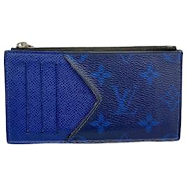 Louis Vuitton-Louis Vuitton Taigarama Coin Card Holder-Blue