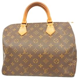 Louis Vuitton-Louis Vuitton Monogram Speedy 30 Handbag-Brown
