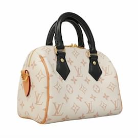 Louis Vuitton-Louis Vuitton Monogram Speedy Bandouliere 20 Handbag-Brown,Black,Beige,Cream