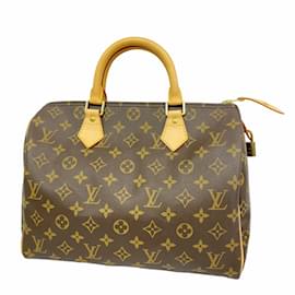 Louis Vuitton-Louis Vuitton Monogram Speedy 30 Handbag-Brown