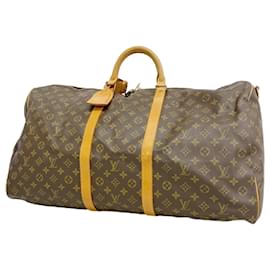 Louis Vuitton-Louis Vuitton Boston Bag Monogram Keepall Bandouliere 60-Brown