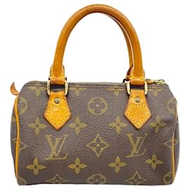 Louis Vuitton-Louis Vuitton Monogram Mini Speedy Handbag-Brown