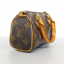 Louis Vuitton-Louis Vuitton Monogram Mini Speedy Handbag-Brown