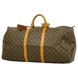 Louis Vuitton-Louis Vuitton Monogram Keepall 60 Boston Bag-Brown