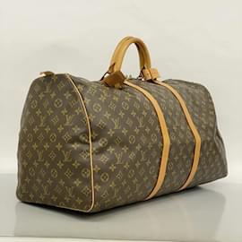 Louis Vuitton-Louis Vuitton Monogram Keepall 60 Boston Bag-Brown
