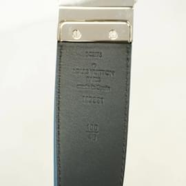 Louis Vuitton-Louis Vuitton Damier Santur Print Belt-Black,Blue