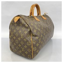 Louis Vuitton-Louis Vuitton Monogram Speedy 40 Handbag-Brown