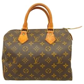 Louis Vuitton-Louis Vuitton Monogram Speedy 25 Handbag-Brown