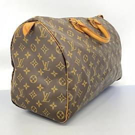 Louis Vuitton-Louis Vuitton Monogram Speedy 40 Handbag-Brown