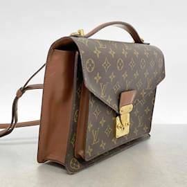 Louis Vuitton-Louis Vuitton Monogram Monceau Shoulder Bag-Brown