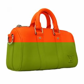 Louis Vuitton-Louis Vuitton Aerogram Keepall XS Shoulder Bag-Orange