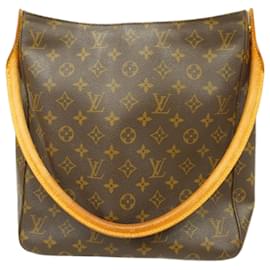 Louis Vuitton-Louis Vuitton Monogram Looping GM Shoulder Bag-Brown
