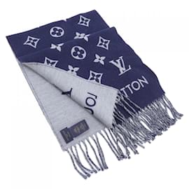 Louis Vuitton-Louis Vuitton Navy Shawl-Navy blue